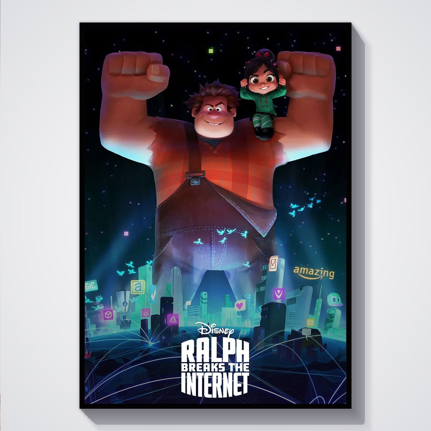 Flex Designs Poster Ralph Breaks the Internet Classic 5 x 7" Home Goods - Movie 2018 Movie Poster