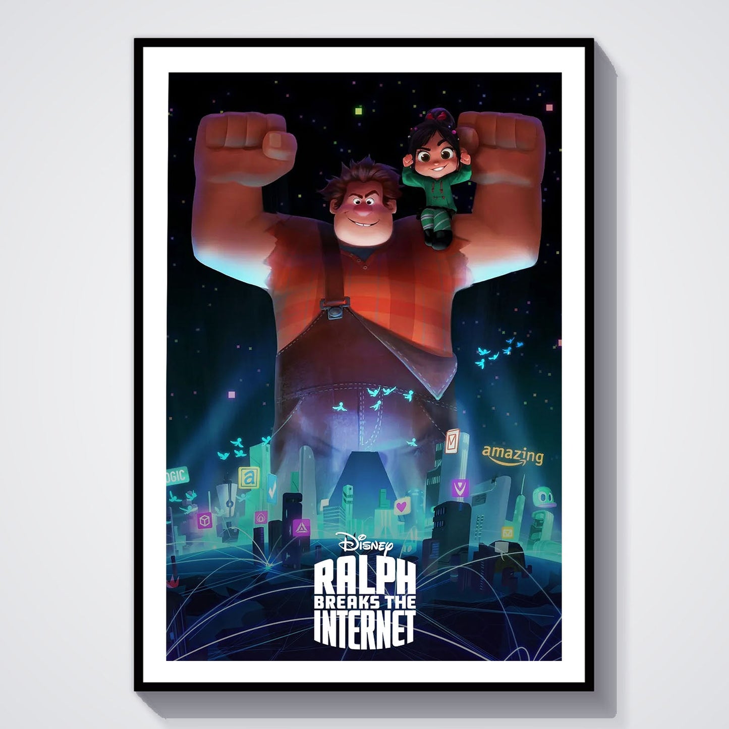 Flex Designs Poster Ralph Breaks the Internet Classic 8 x 10" Home Goods - Movie 2018 Movie Poster