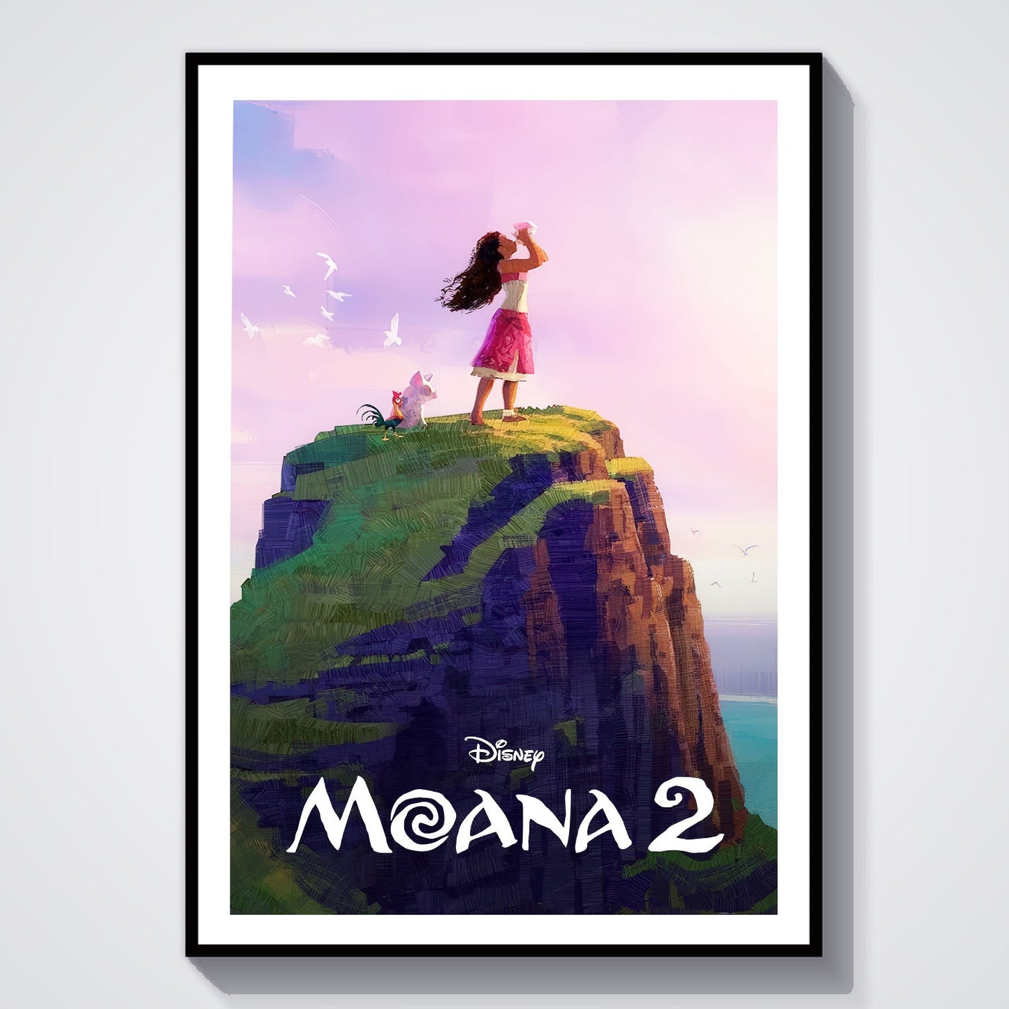 Flex Designs Poster Moana 2 Classic 8 x 10" Home Goods - Movie 2024 Movie Poster