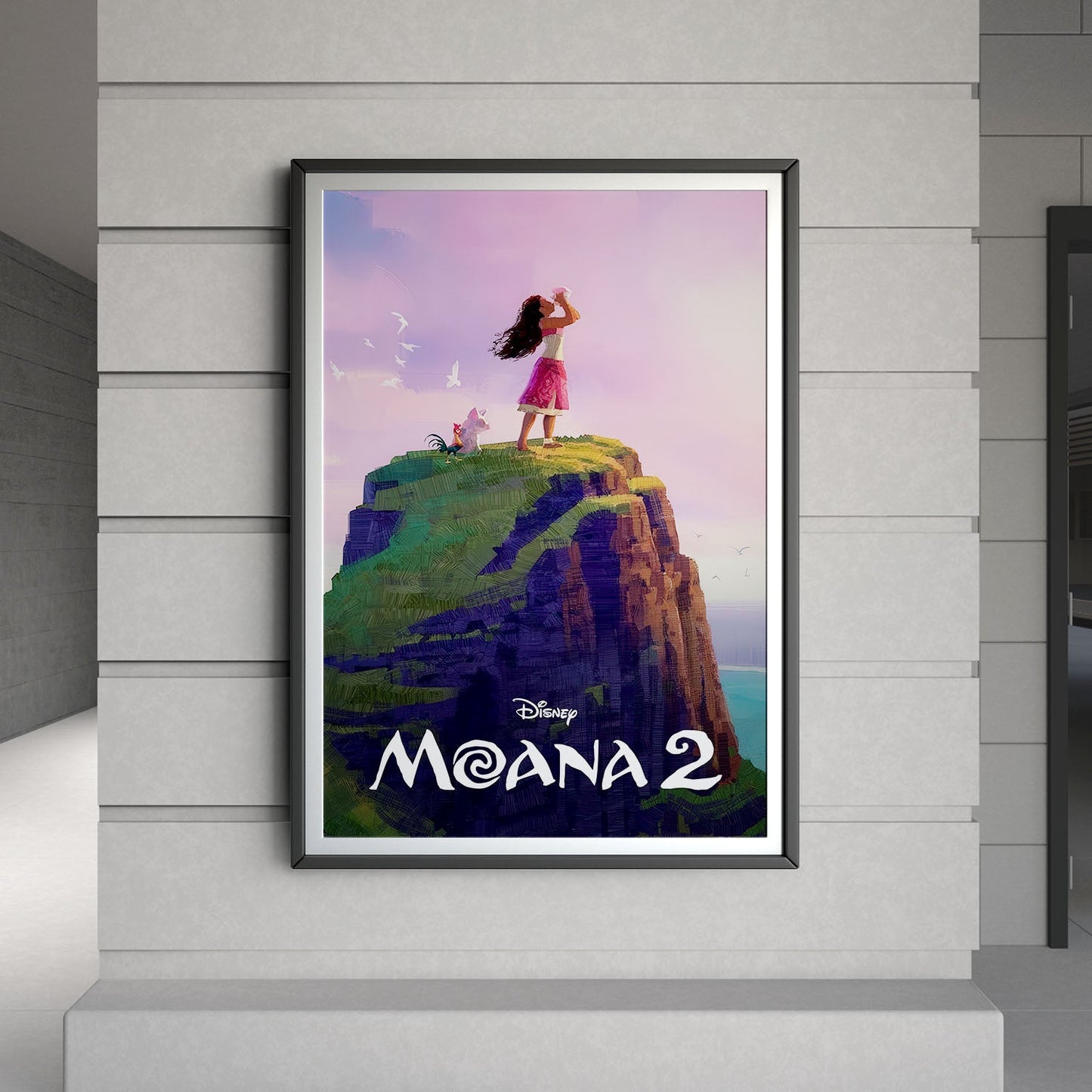 Flex Designs Poster Moana 2 Classic 8 x 10" Home Goods - Movie 2024 Movie Poster