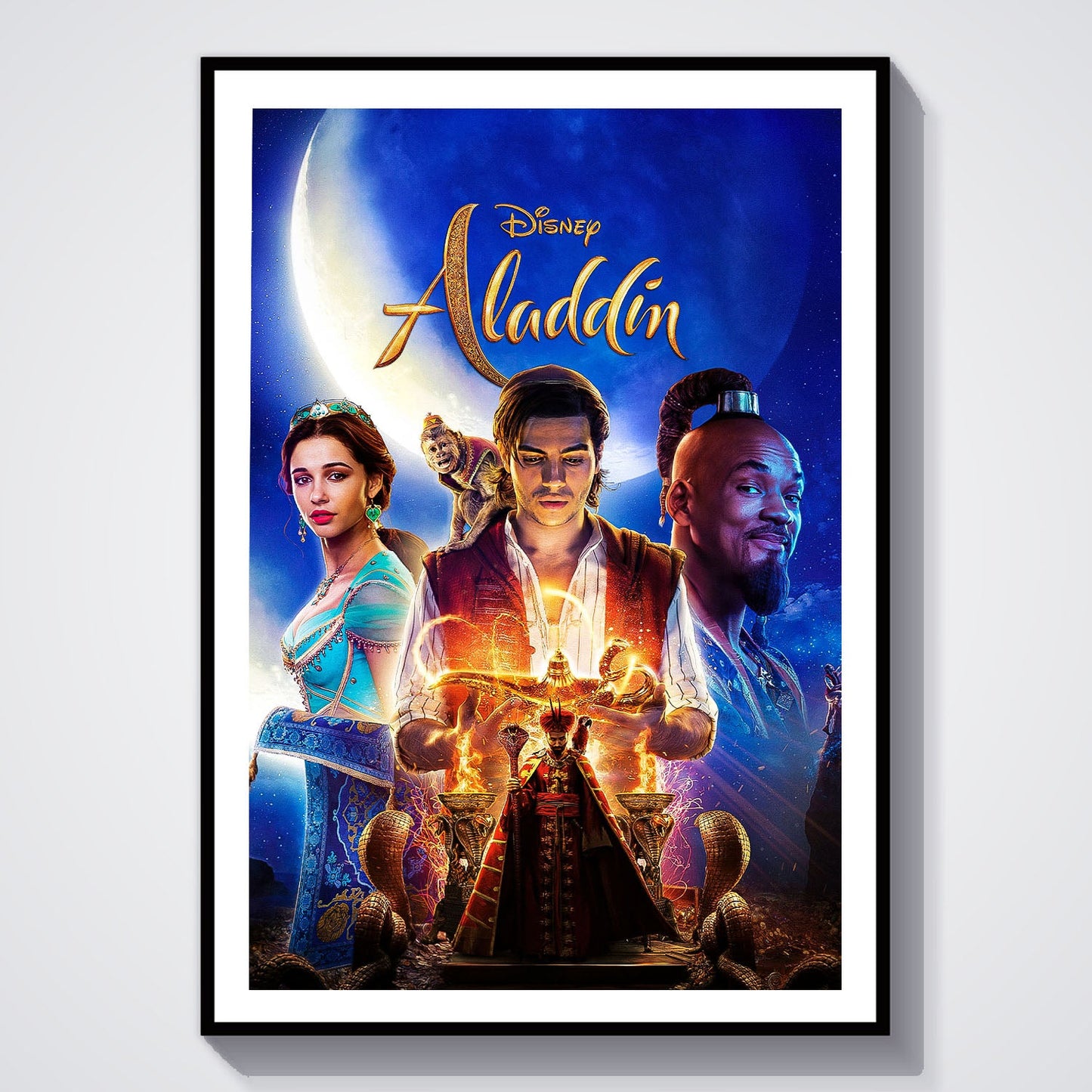 Flex Designs Poster Aladdin Live Action 8 x 10" Home Goods - Movie 2019 Movie Poster