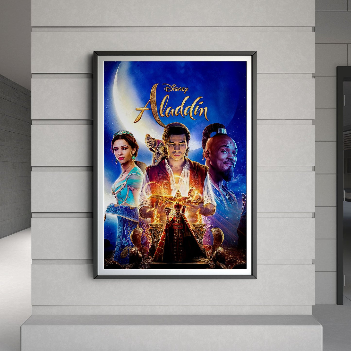 Flex Designs Poster Aladdin Live Action 8 x 10" Home Goods - Movie 2019 Movie Poster