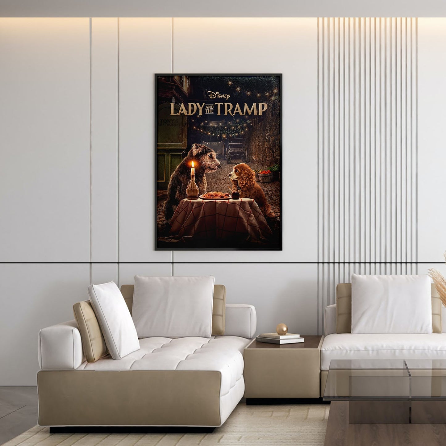 Flex Designs Poster Lady and the Tramp Live Action 5 x 7" Home Goods - Movie 2019 Movie Poster