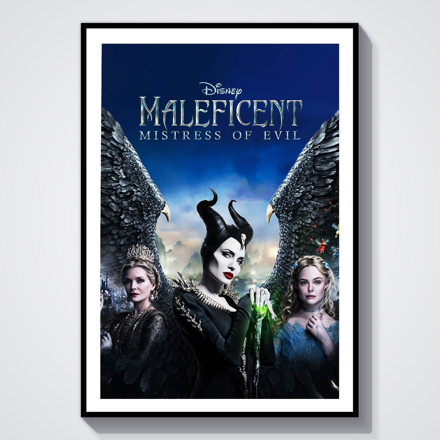 Flex Designs Poster Maleficent Mistress of Evil Live Action 8 x 10" Home Goods - Movie 2019 Movie Poster