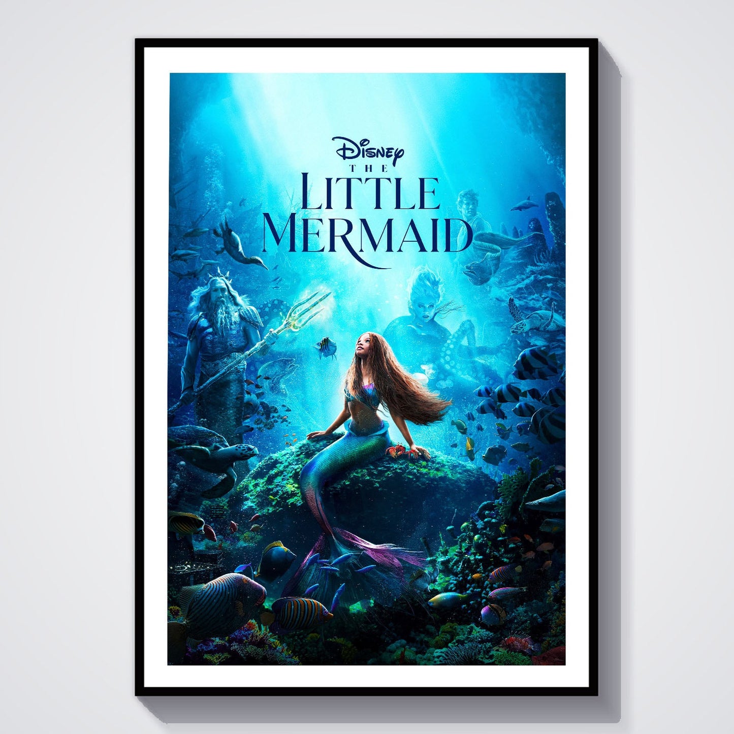 Flex Designs Poster The Little Mermaid Live Action 8 x 10" Home Goods - Movie 2023 Movie Poster