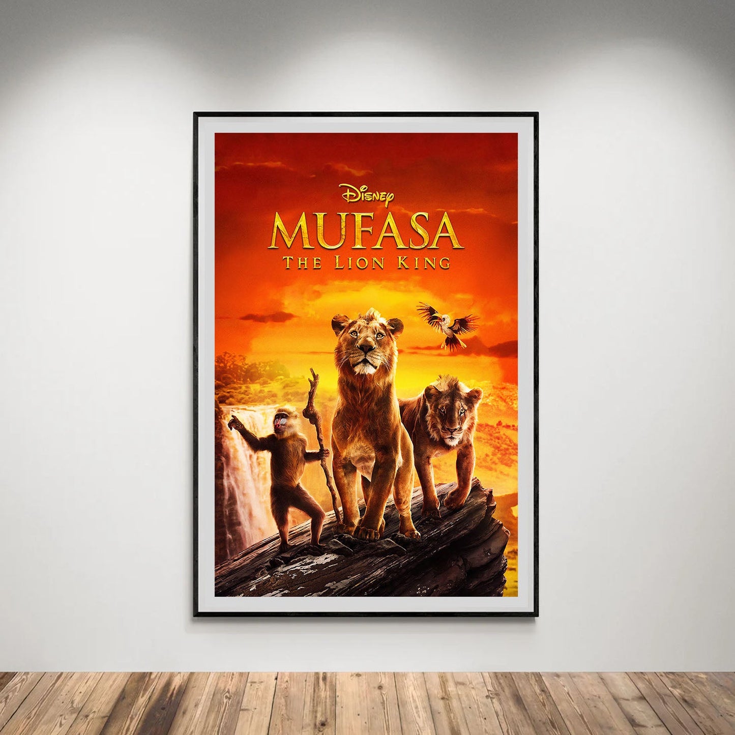 Flex Designs Poster Mufasa The Lion King Live Action 5 x 7" Home Goods - Movie 2024 Movie Poster