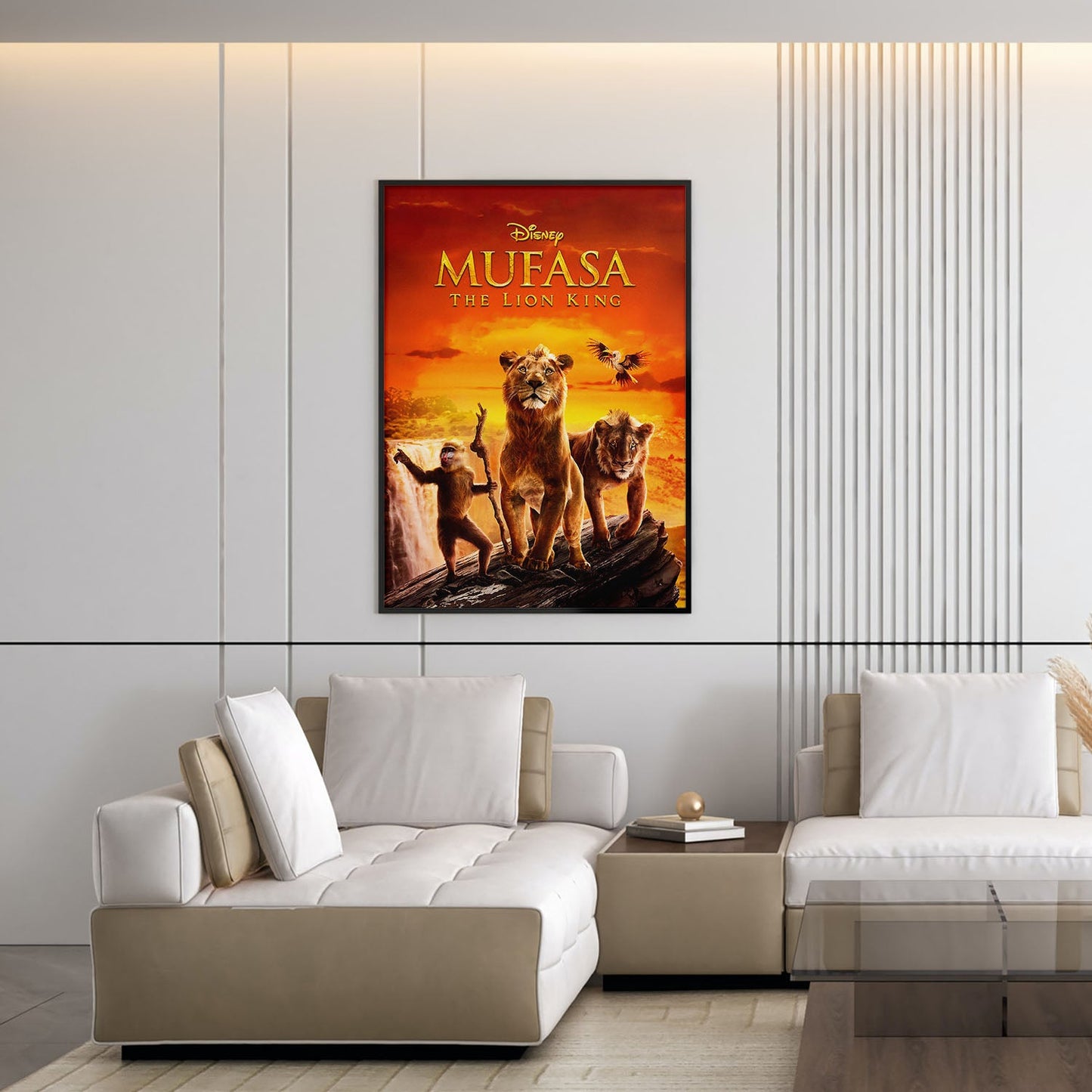 Flex Designs Poster Mufasa The Lion King Live Action 5 x 7" Home Goods - Movie 2024 Movie Poster