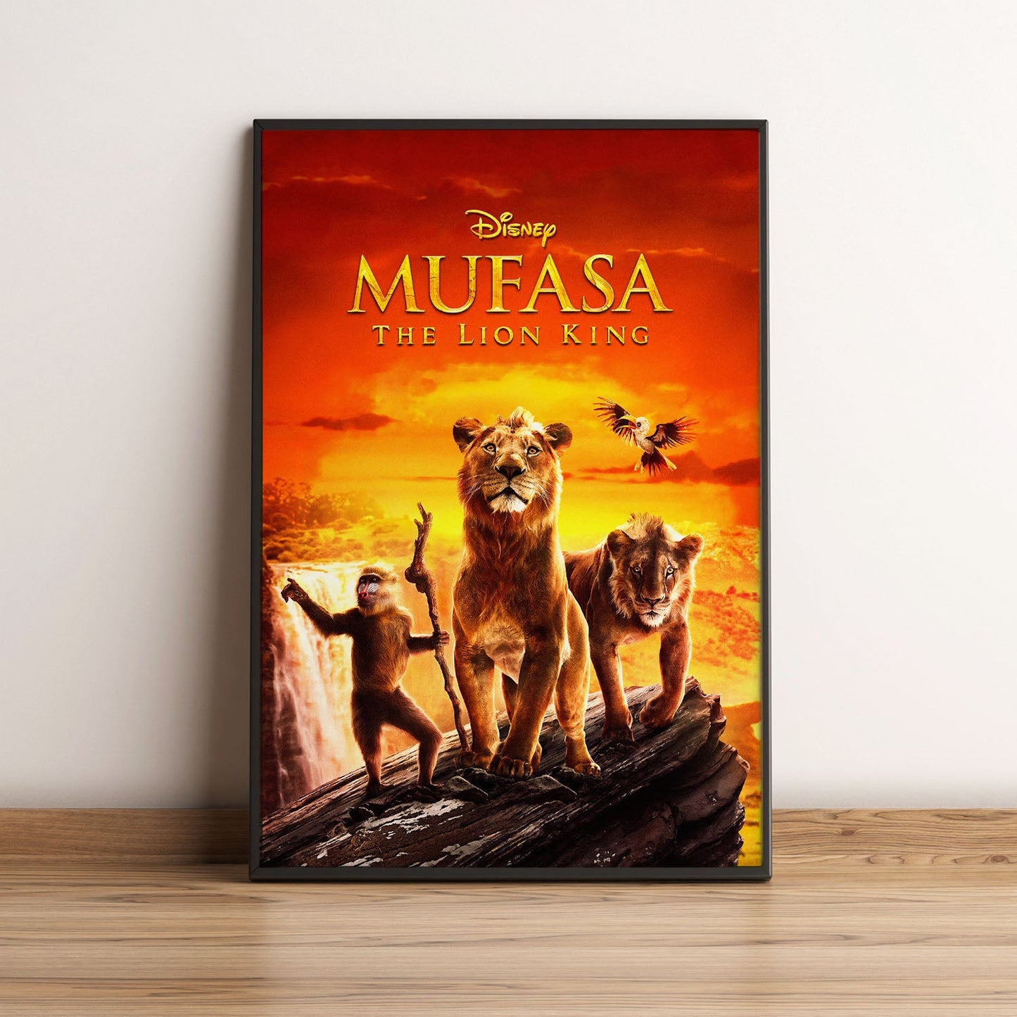 Flex Designs Poster Mufasa The Lion King Live Action 5 x 7" Home Goods - Movie 2024 Movie Poster