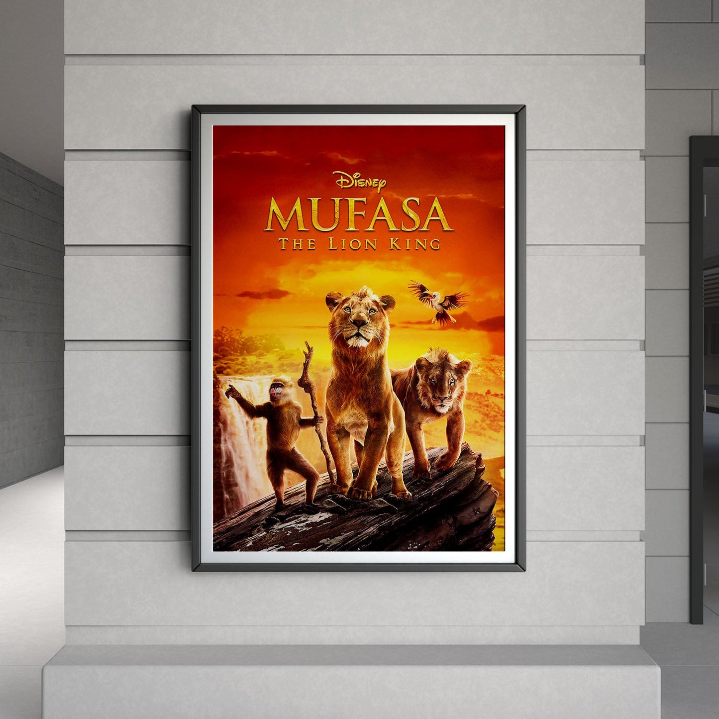 Flex Designs Poster Mufasa The Lion King Live Action 8 x 10" Home Goods - Movie 2024 Movie Poster