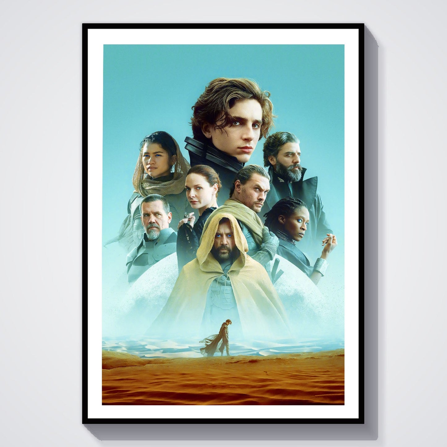 Flex Designs Poster Dune Textless 8 x 10" Home Goods - Movie 2021 Movie Poster