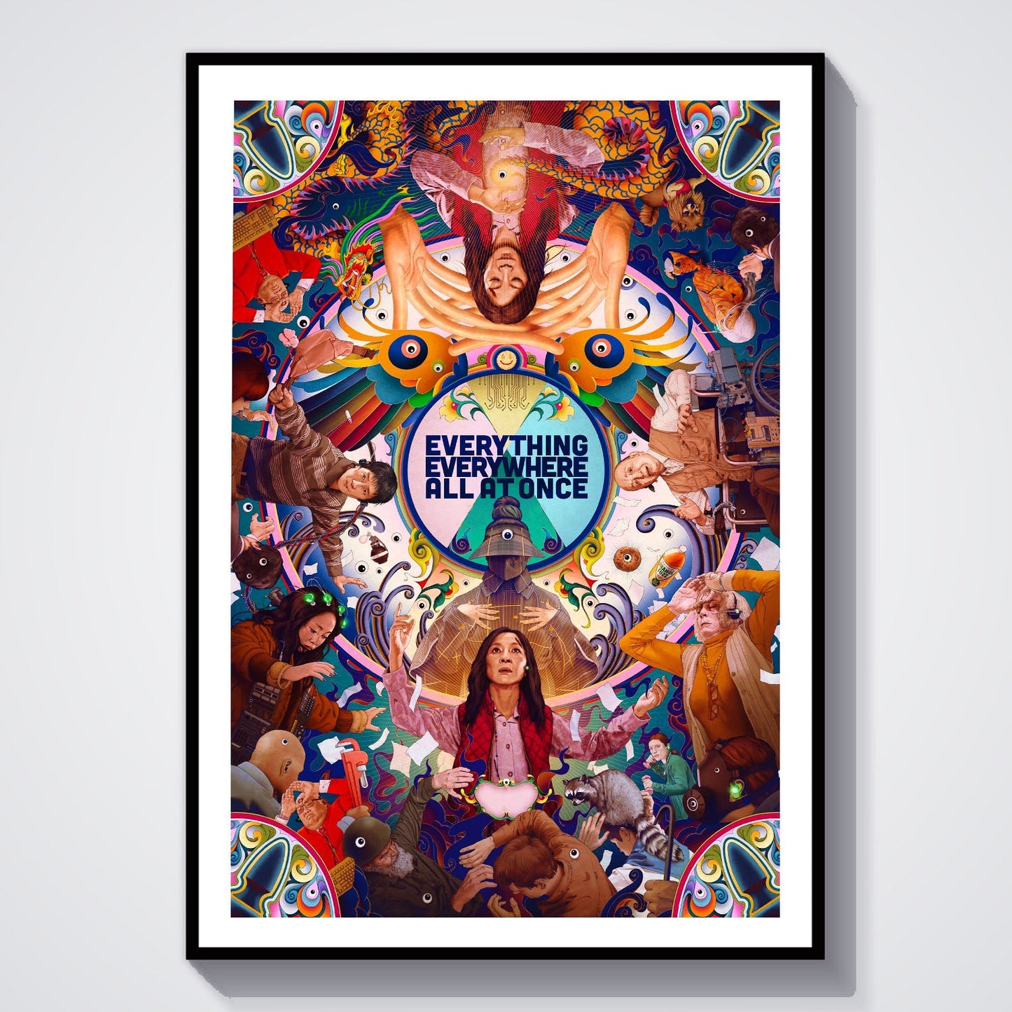 Flex Designs Poster Everything Everywhere All at Once 8 x 10" Home Goods - Movie 2022 Movie Poster