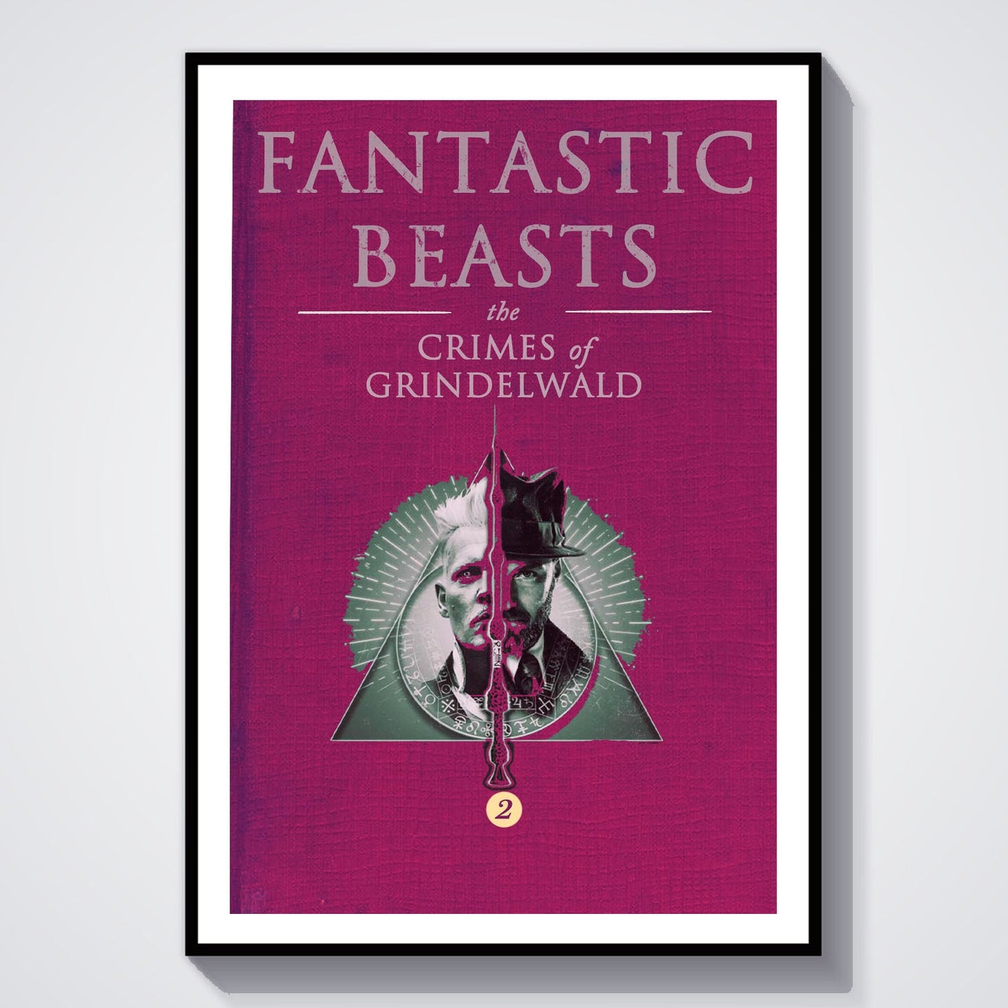 Flex Designs Poster Fantastic Beasts The Crimes of Grindelwald Bookcover 8 x 10" Home Goods - Movie 2018 Movie Poster