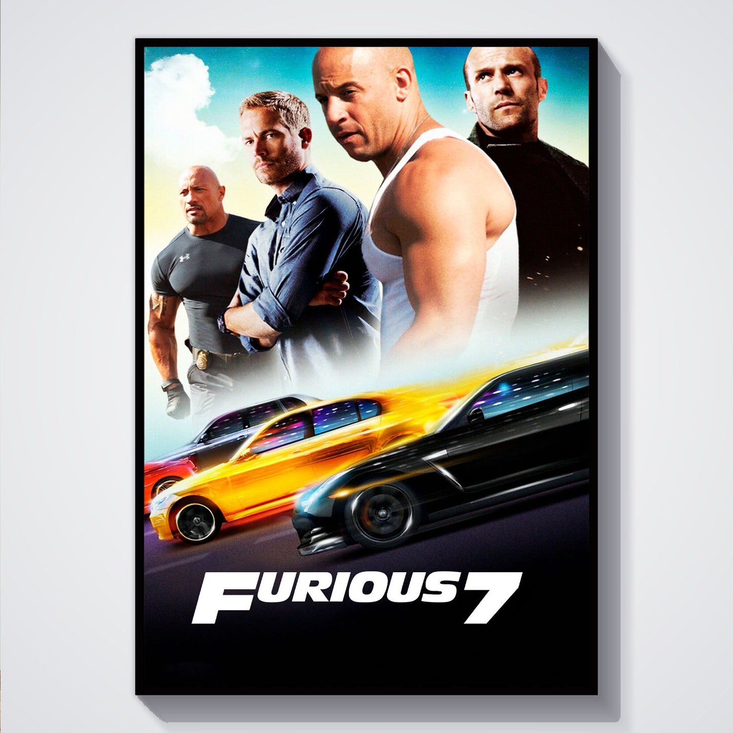 Flex Designs Poster Furious 7 Classic 5 x 7" Home Goods - Movie 2015 Movie Poster