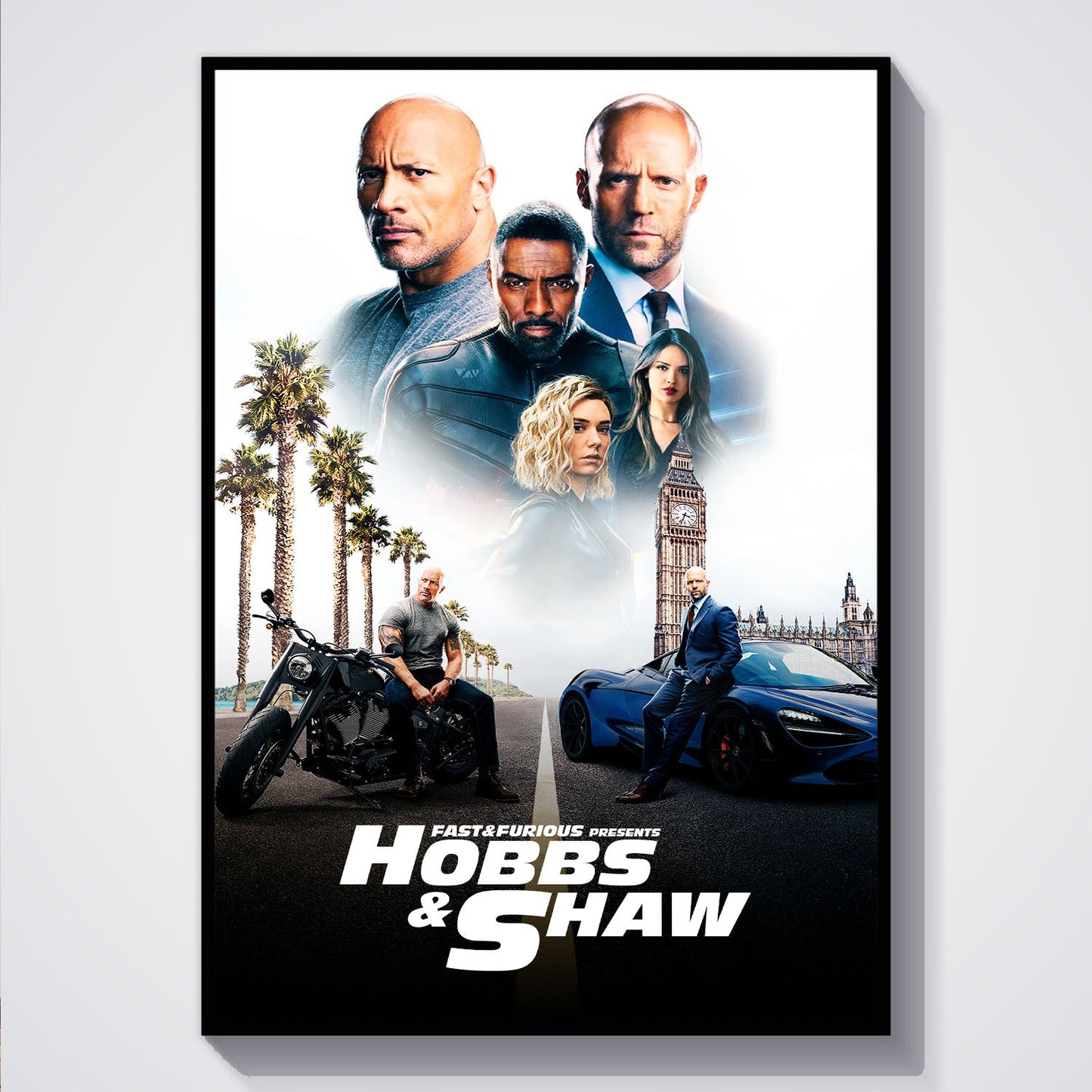 Flex Designs Poster Fast Furious Presents Hobbs Shaw Classic 5 x 7" Home Goods - Movie 2019 Movie Poster