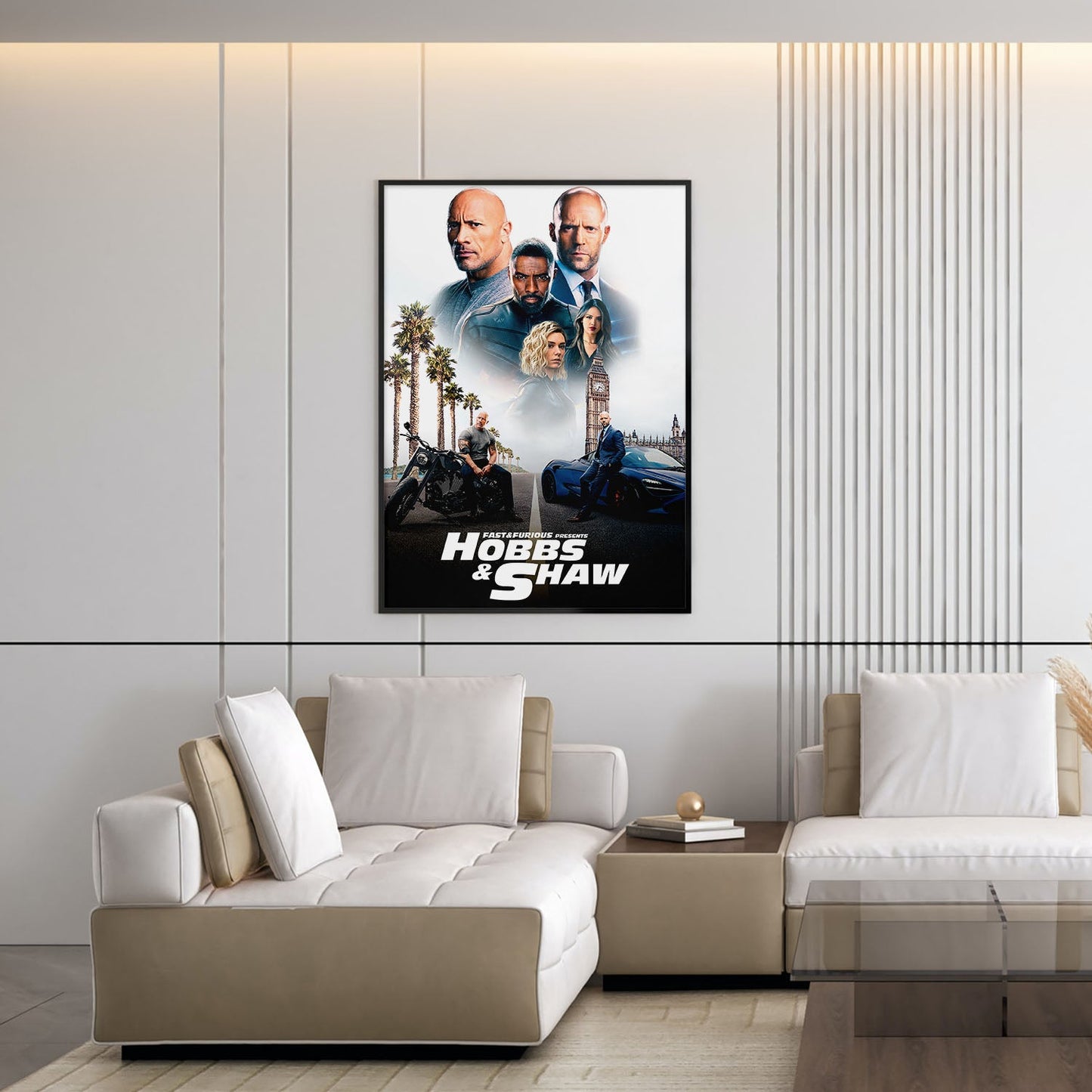 Flex Designs Poster Fast Furious Presents Hobbs Shaw Classic 5 x 7" Home Goods - Movie 2019 Movie Poster