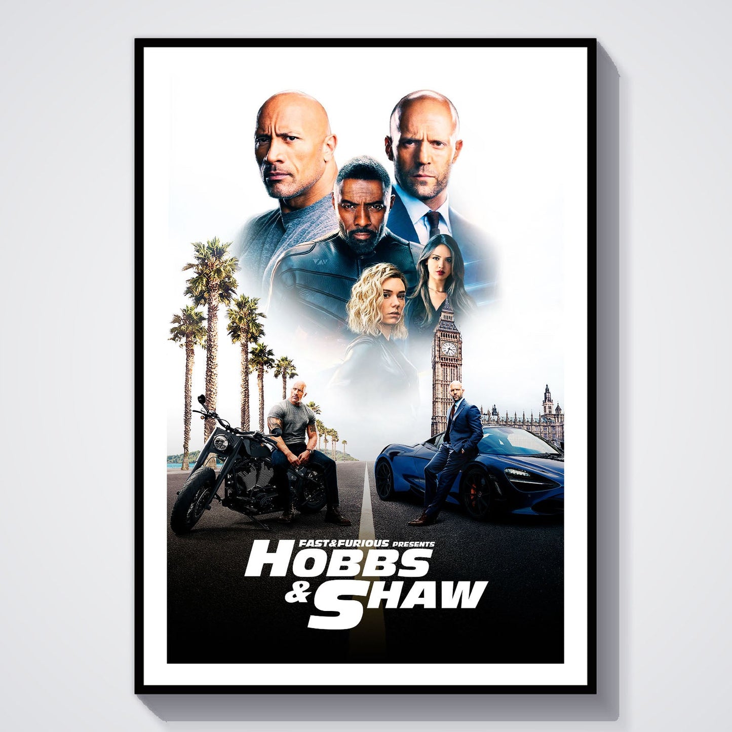 Flex Designs Poster Fast Furious Presents Hobbs Shaw Classic 8 x 10" Home Goods - Movie 2019 Movie Poster