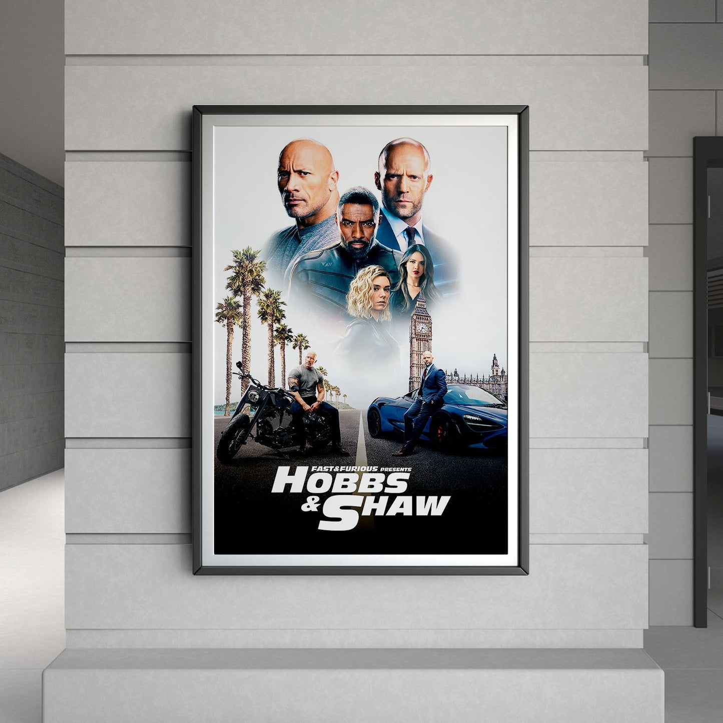Flex Designs Poster Fast Furious Presents Hobbs Shaw Classic 8 x 10" Home Goods - Movie 2019 Movie Poster