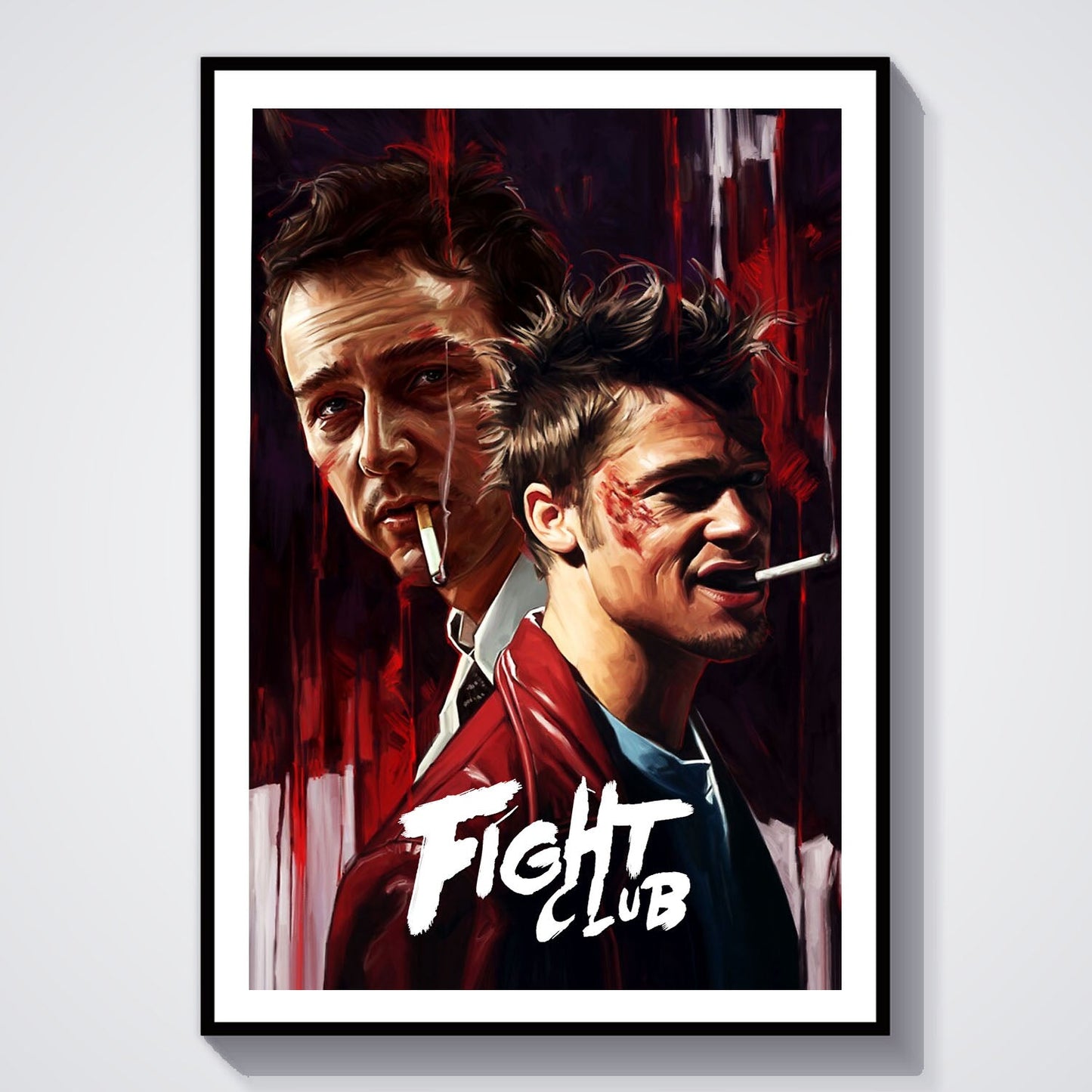 Flex Designs Poster Fight Club Cinematic 8 x 10" Home Goods - Movie 1999 Movie Poster
