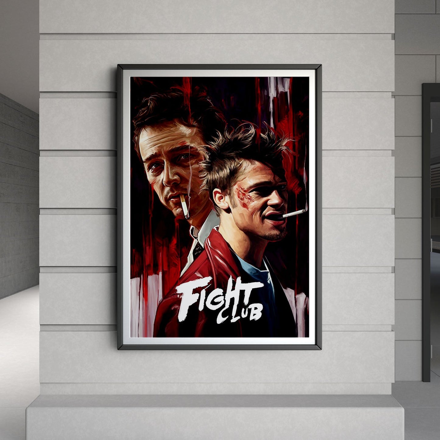 Flex Designs Poster Fight Club Cinematic 8 x 10" Home Goods - Movie 1999 Movie Poster
