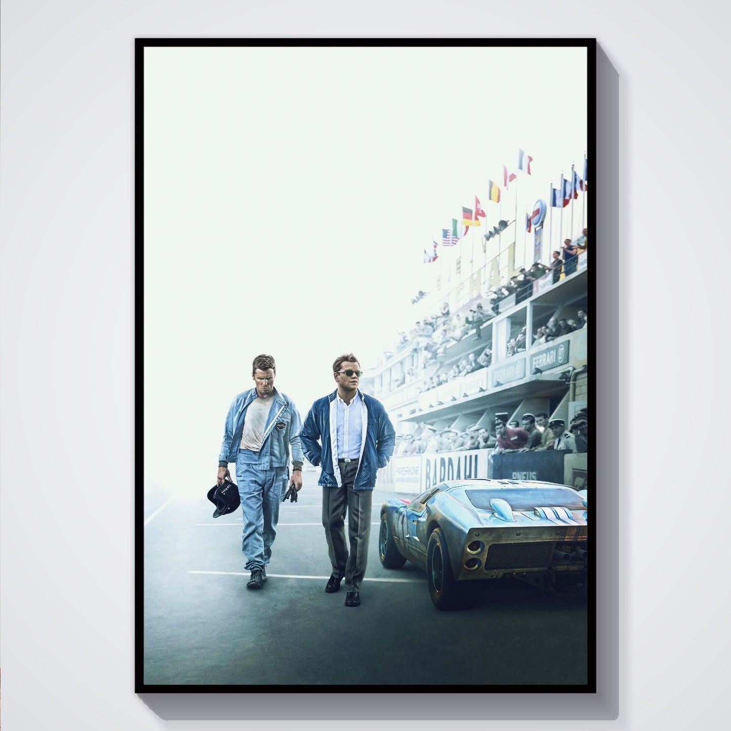Flex Designs Poster Ford v Ferrari Key Art 5 x 7" Home Goods - Movie 2019 Movie Poster
