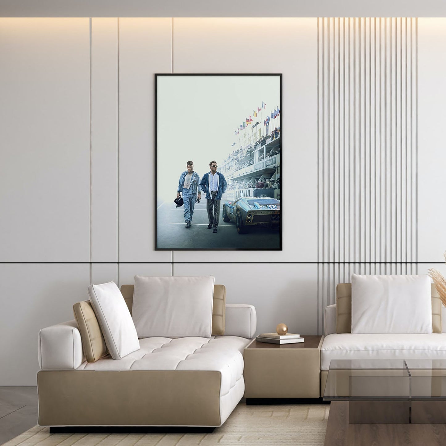 Flex Designs Poster Ford v Ferrari Key Art 5 x 7" Home Goods - Movie 2019 Movie Poster
