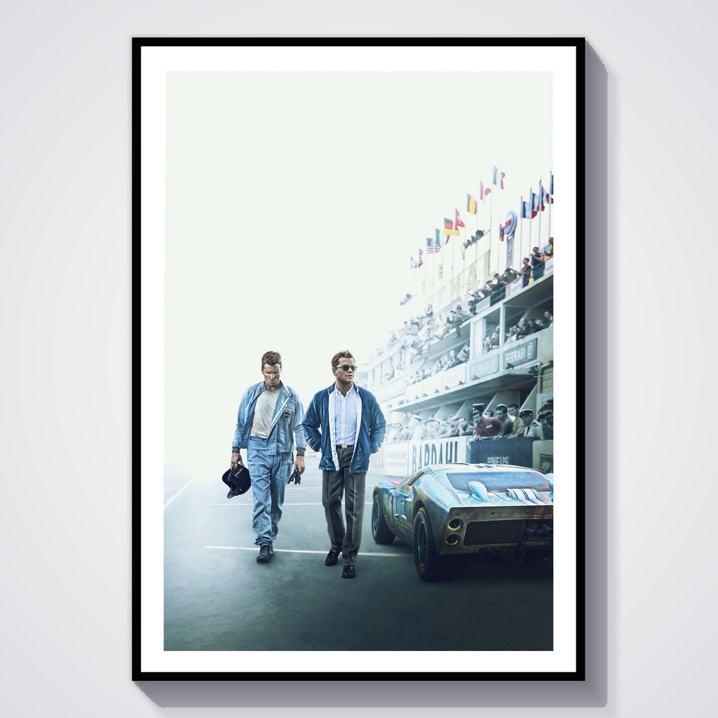 Flex Designs Poster Ford v Ferrari Key Art 8 x 10" Home Goods - Movie 2019 Movie Poster
