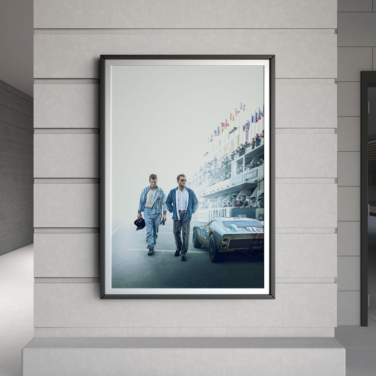 Flex Designs Poster Ford v Ferrari Key Art 8 x 10" Home Goods - Movie 2019 Movie Poster