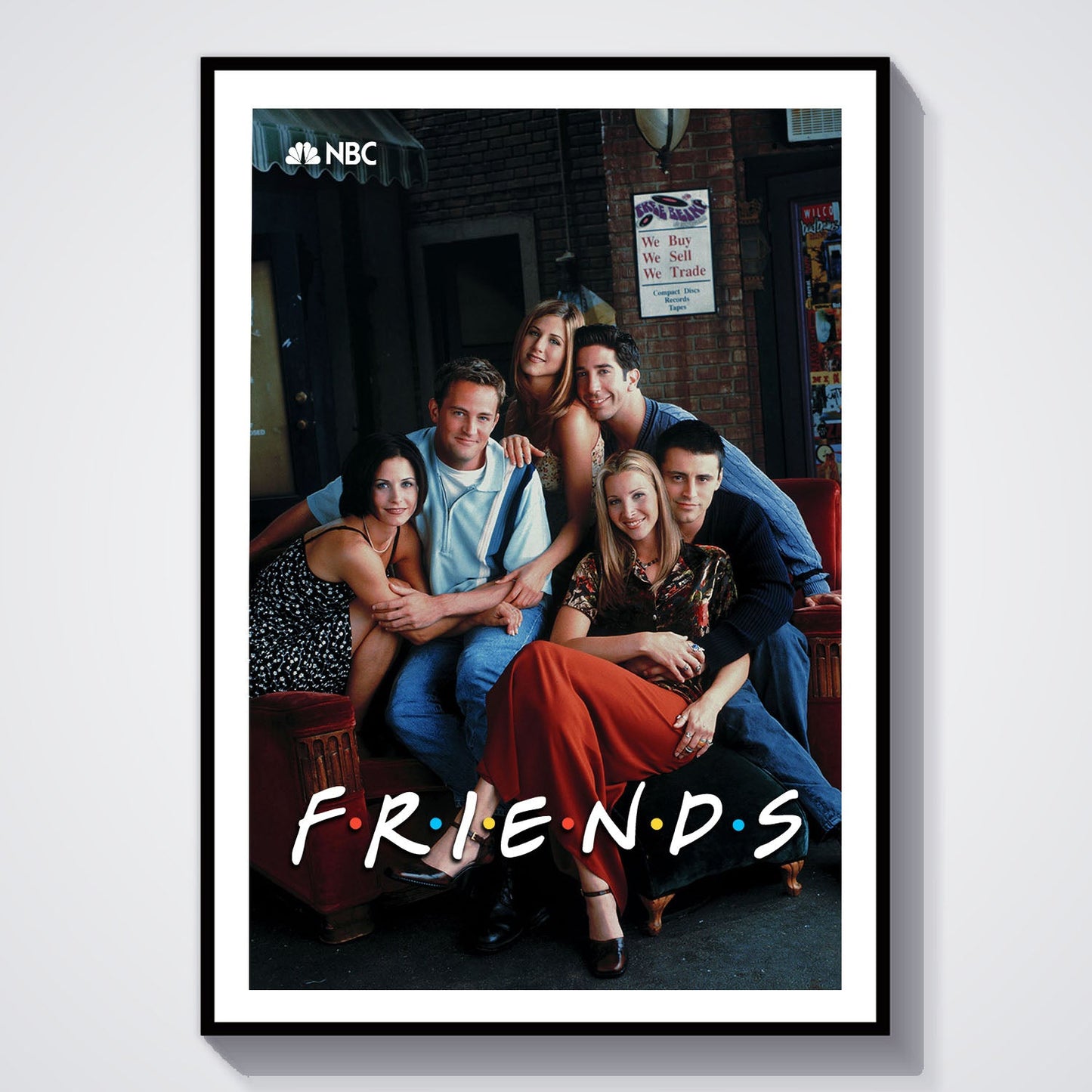 Flex Designs Poster Friends 8 x 10" Home Goods - TV Show 1994 TV Show Poster