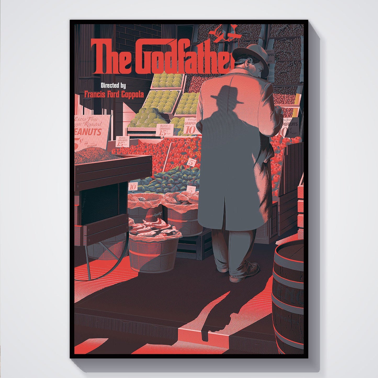 Flex Designs Poster The Godfather Minimalist 5 x 7" Home Goods - Movie 1972 Movie Poster