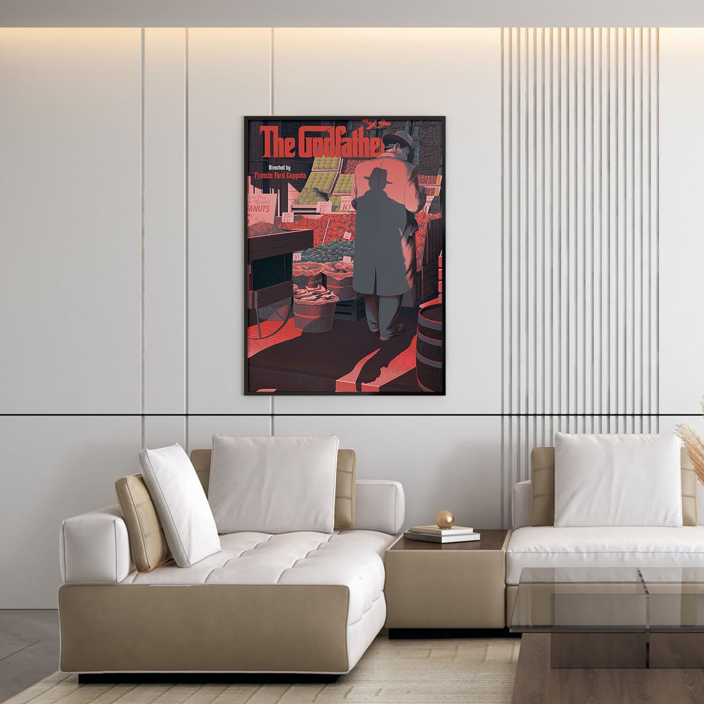 Flex Designs Poster The Godfather Minimalist 5 x 7" Home Goods - Movie 1972 Movie Poster