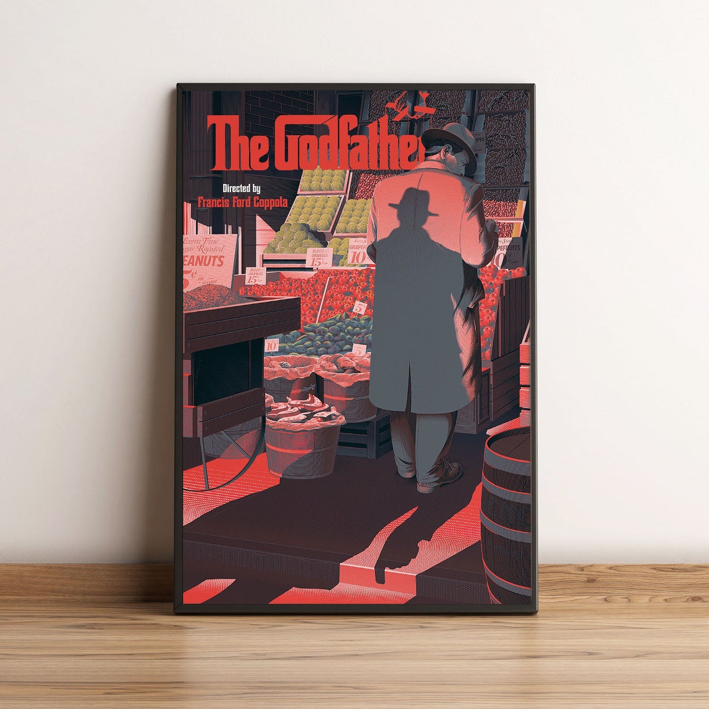 Flex Designs Poster The Godfather Minimalist 5 x 7" Home Goods - Movie 1972 Movie Poster