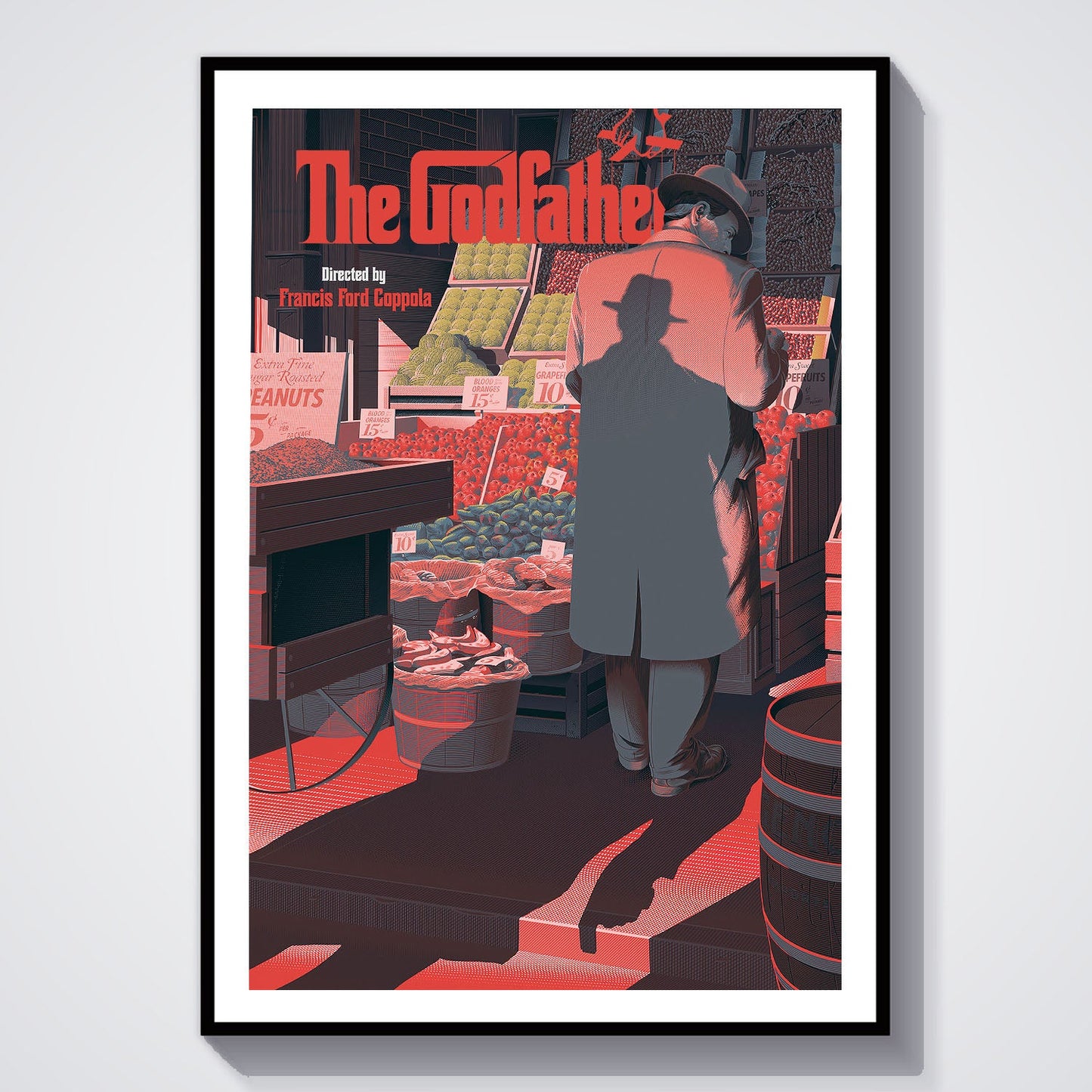 Flex Designs Poster The Godfather Minimalist 8 x 10" Home Goods - Movie 1972 Movie Poster