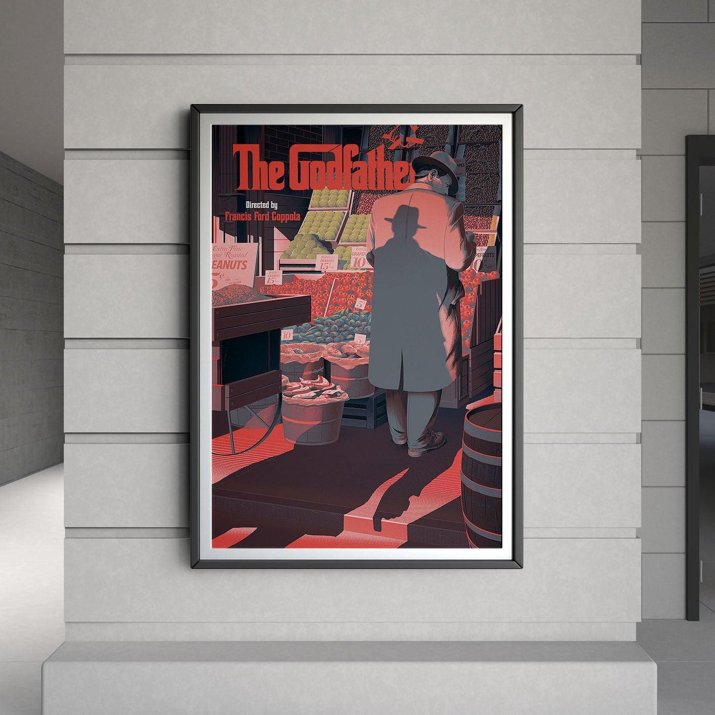 Flex Designs Poster The Godfather Minimalist 8 x 10" Home Goods - Movie 1972 Movie Poster