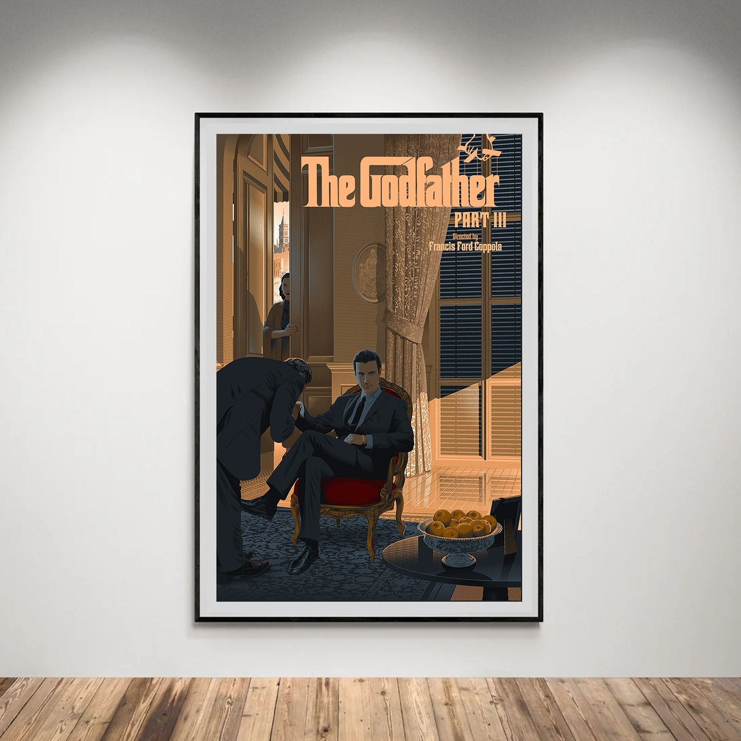 Flex Designs Poster The Godfather Part III Minimalist 5 x 7" Home Goods - Movie 1990 Movie Poster