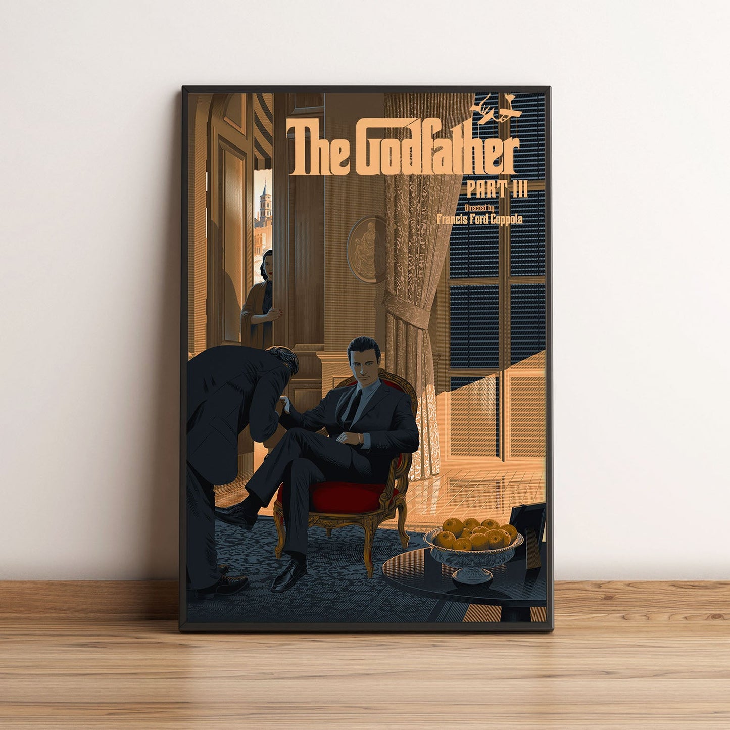 Flex Designs Poster The Godfather Part III Minimalist 5 x 7" Home Goods - Movie 1990 Movie Poster