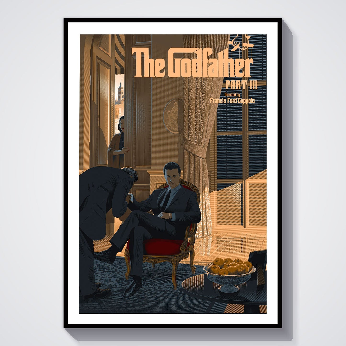 Flex Designs Poster The Godfather Part III Minimalist 8 x 10" Home Goods - Movie 1990 Movie Poster