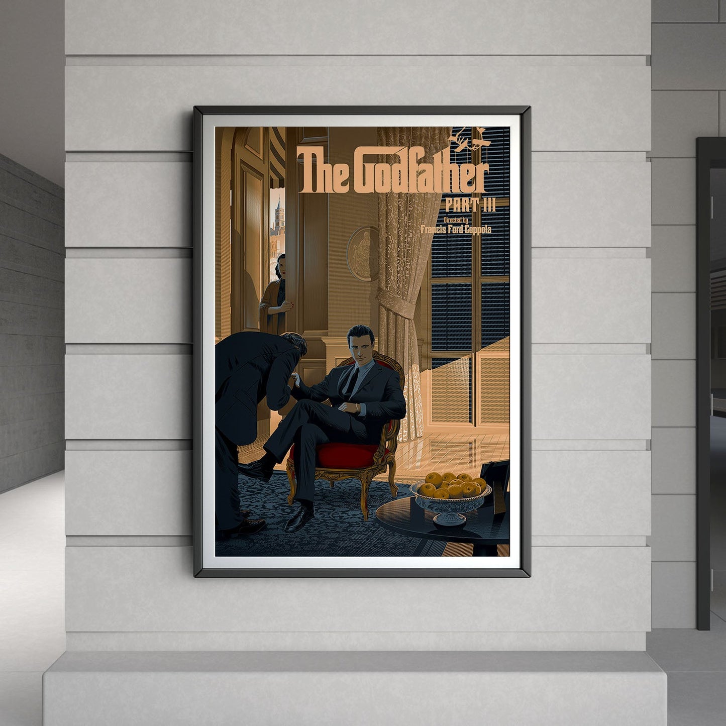 Flex Designs Poster The Godfather Part III Minimalist 8 x 10" Home Goods - Movie 1990 Movie Poster