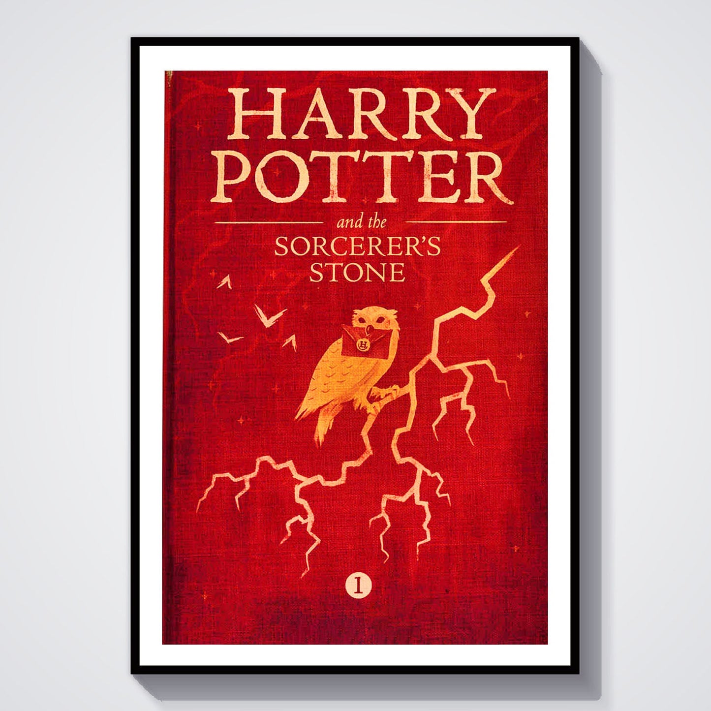 Flex Designs Poster Harry Potter and the Philosophers Stone Bookcover 8 x 10" Home Goods - Movie 2001 Movie Poster