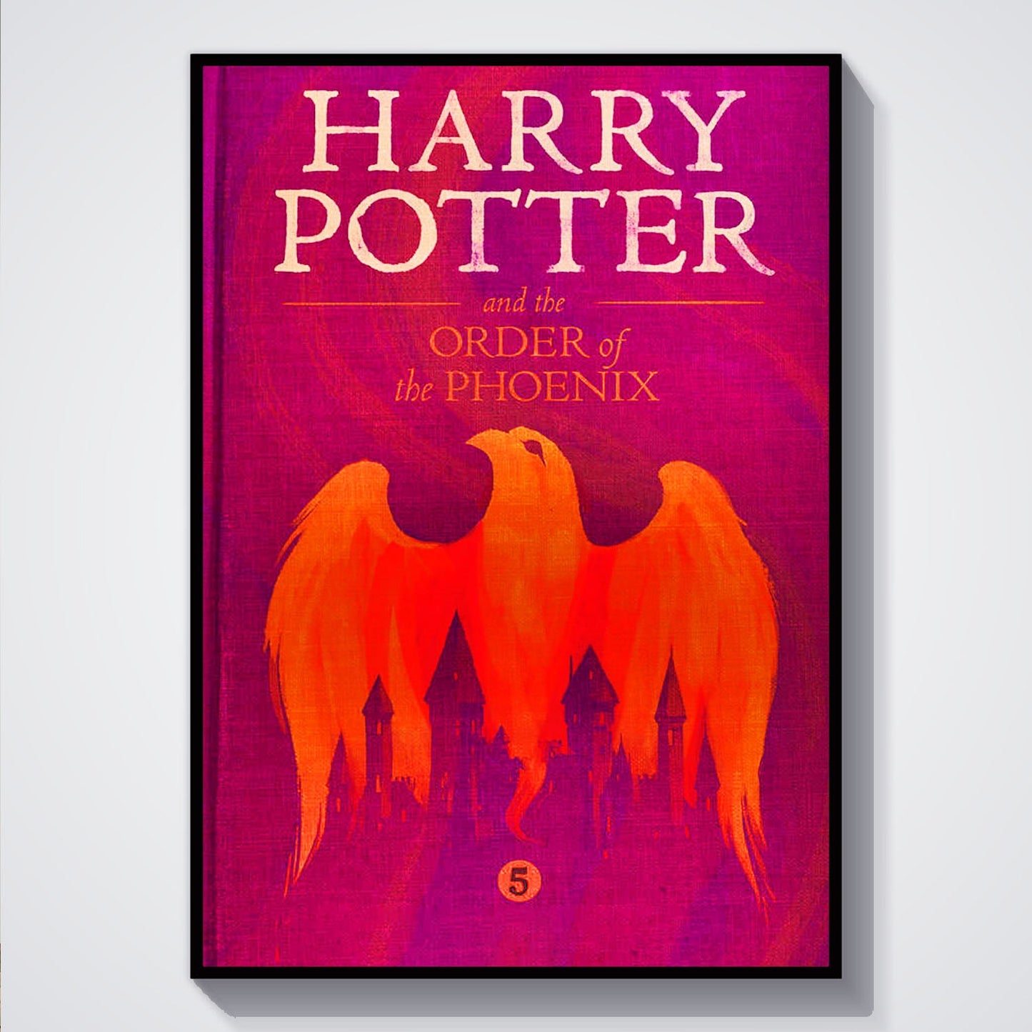 Flex Designs Poster Harry Potter and the Order of the Phoenix Bookcover 5 x 7" Home Goods - Movie 2007 Movie Poster