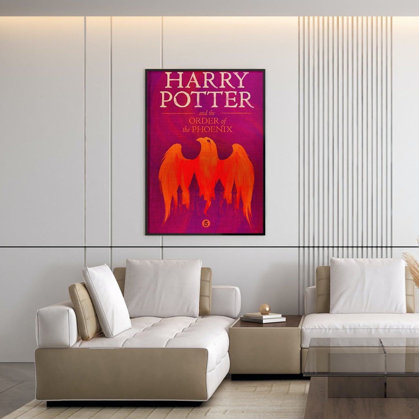 Flex Designs Poster Harry Potter and the Order of the Phoenix Bookcover 5 x 7" Home Goods - Movie 2007 Movie Poster