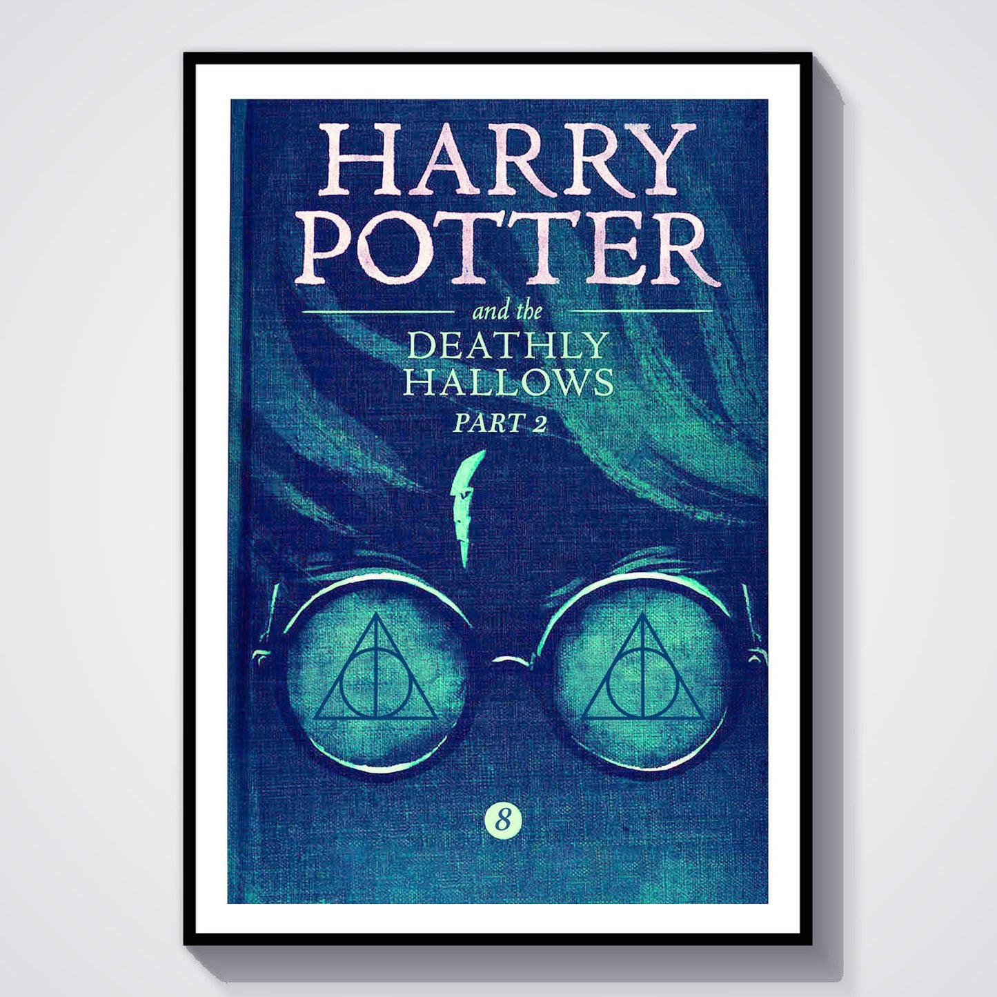 Flex Designs Poster Harry Potter and the Deathly Hallows Part 2 Bookcover 8 x 10" Home Goods - Movie 2011 Movie Poster