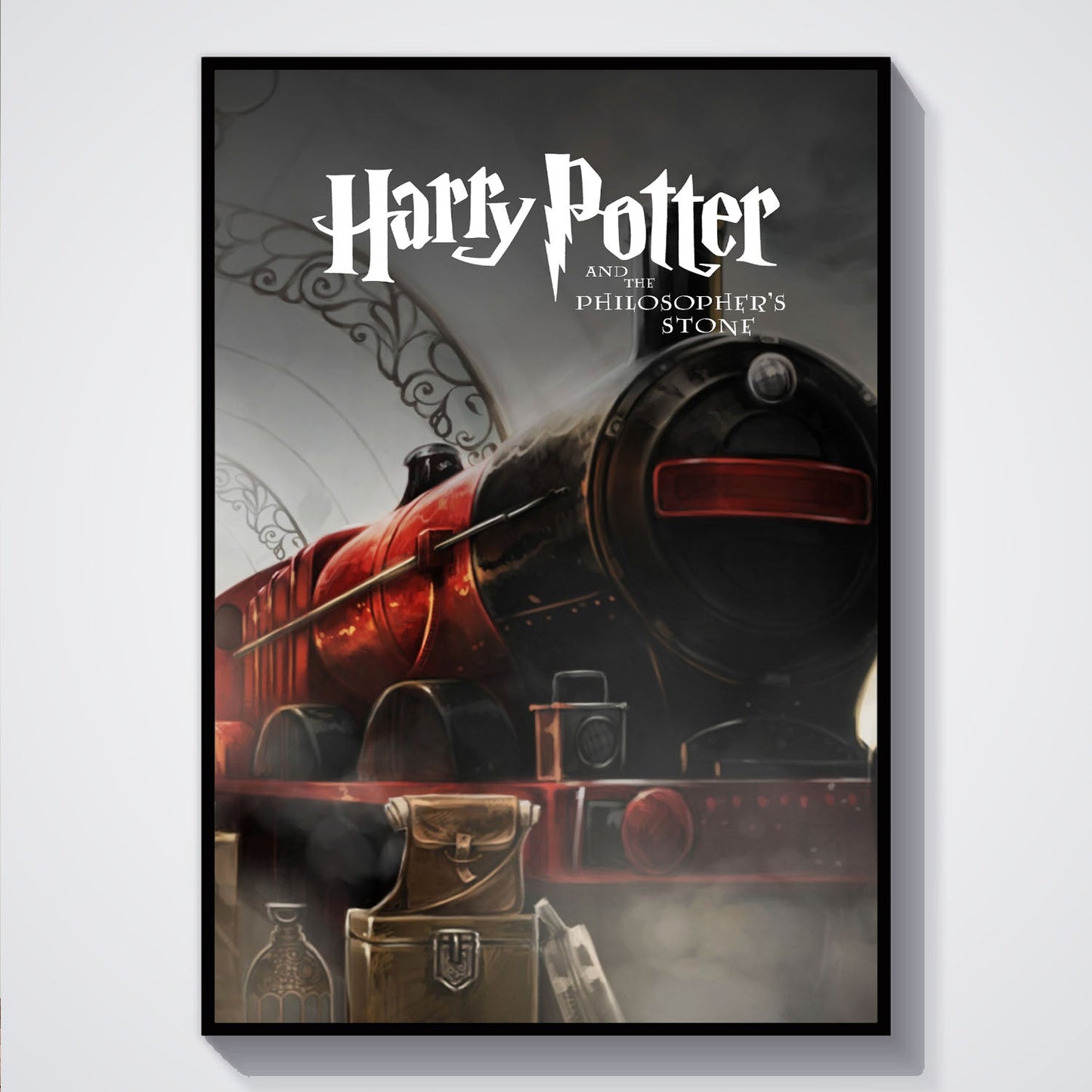 Flex Designs Poster Harry Potter and the Philosophers Stone Minimalist 5 x 7" Home Goods - Movie 2001 Movie Poster