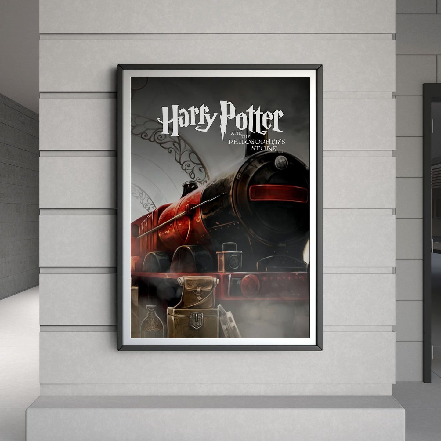 Flex Designs Poster Harry Potter and the Philosophers Stone Minimalist 8 x 10" Home Goods - Movie 2001 Movie Poster