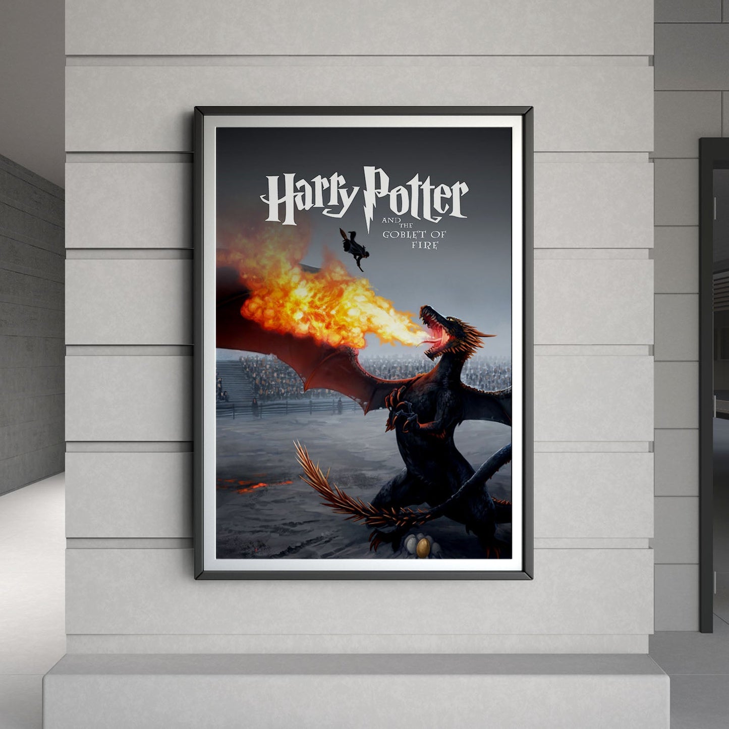 Flex Designs Poster Harry Potter and the Goblet of Fire Minimalist 8 x 10" Home Goods - Movie 2005 Movie Poster