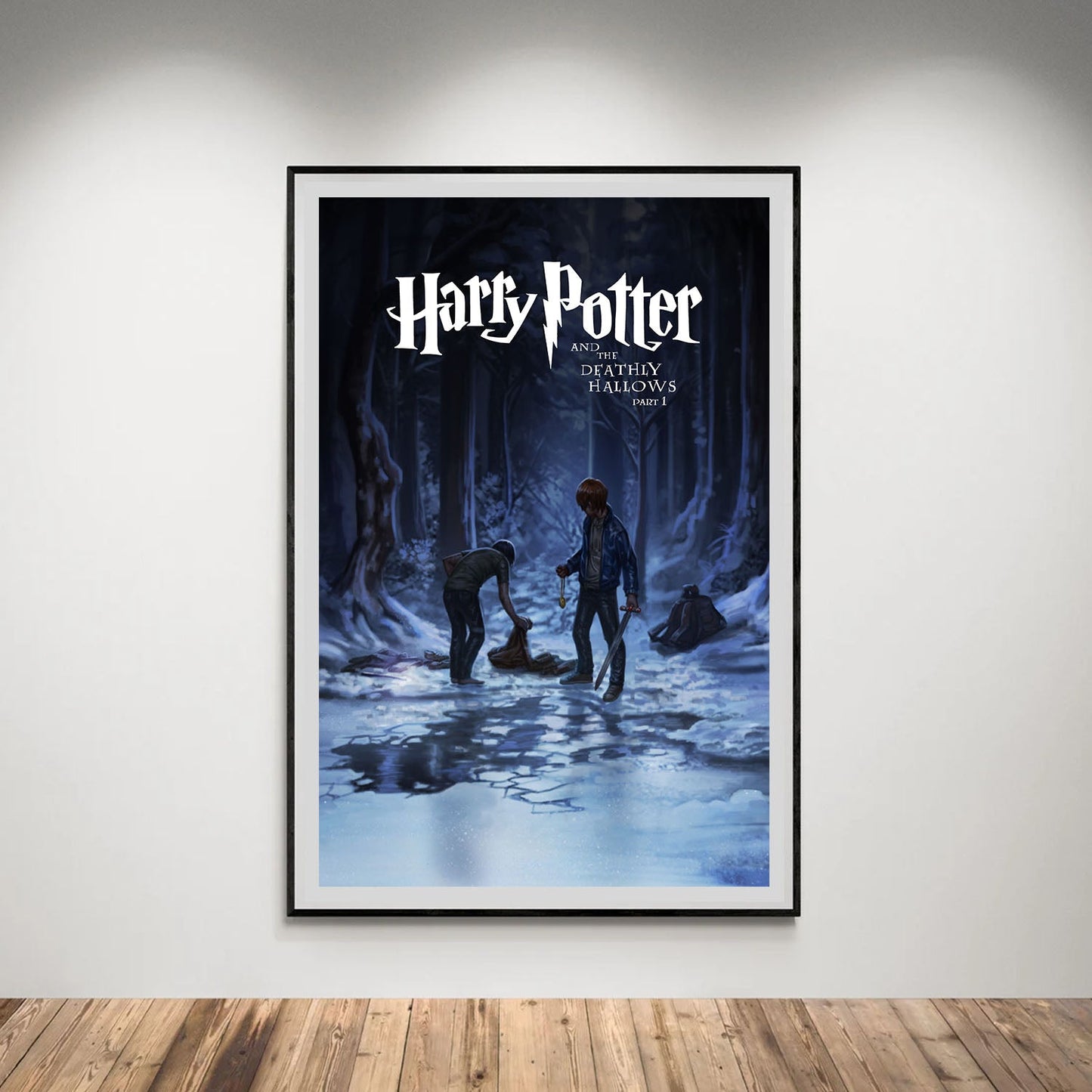 Flex Designs Poster Harry Potter and the Deathly Hallows Part 1 Minimalist 5 x 7" Home Goods - Movie 2010 Movie Poster