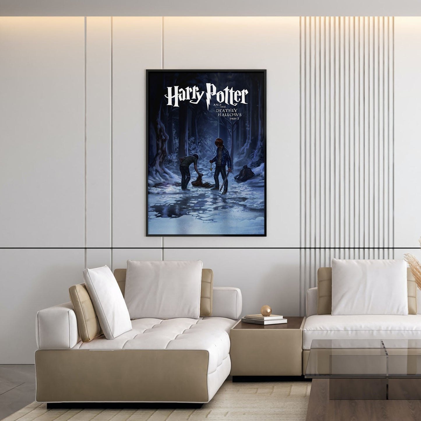 Flex Designs Poster Harry Potter and the Deathly Hallows Part 1 Minimalist 5 x 7" Home Goods - Movie 2010 Movie Poster