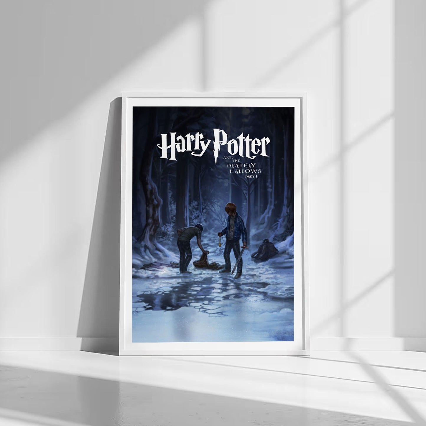 Flex Designs Poster Harry Potter and the Deathly Hallows Part 1 Minimalist 8 x 10" Home Goods - Movie 2010 Movie Poster
