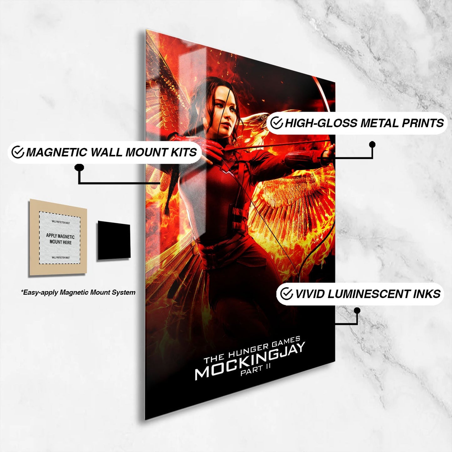 Flex Designs Metal Poster The Hunger Games Mockingjay - Part 2 16 x 24" Home Goods - Movie 2015 Movie Metal Poster