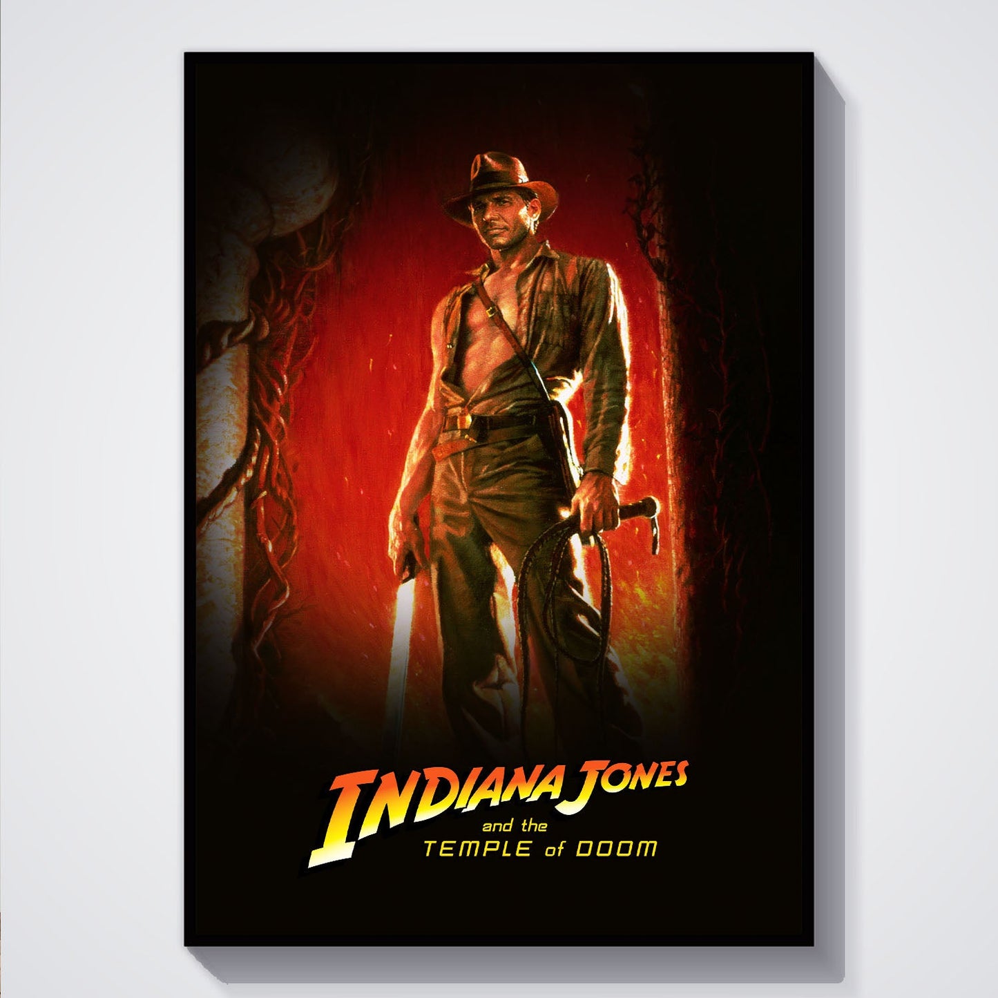 Flex Designs Poster Indiana Jones and the Temple of Doom 5 x 7" Home Goods - Movie 1984 Movie Poster