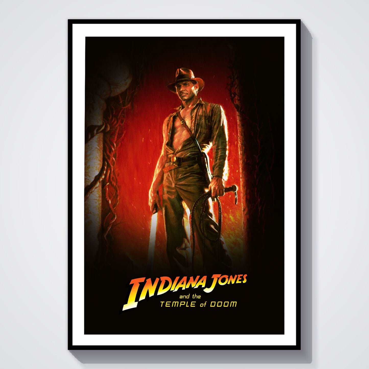 Flex Designs Poster Indiana Jones and the Temple of Doom 8 x 10" Home Goods - Movie 1984 Movie Poster